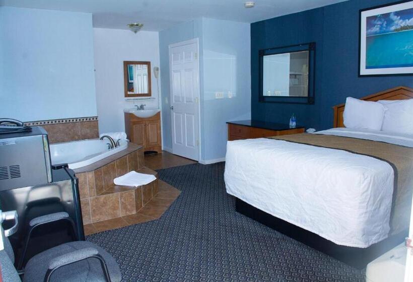 标准间带漩涡浴缸, At 9 Motel