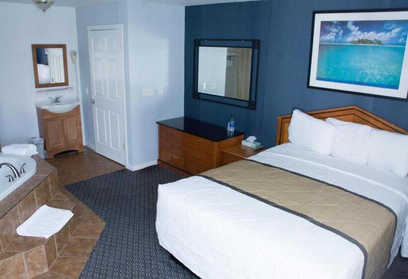 标准间带漩涡浴缸, At 9 Motel