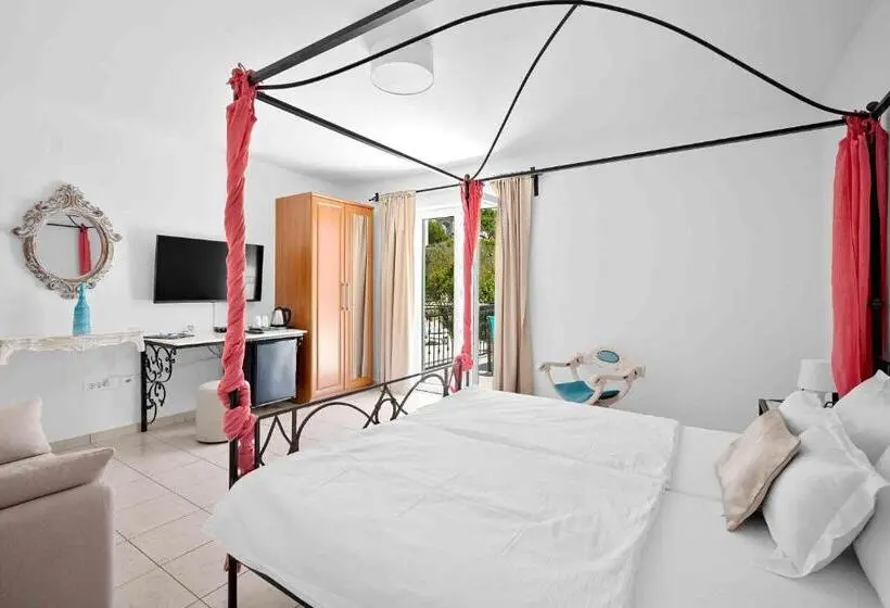 オーシャンビューデラックスルームバルコニー付き, Boutique Guesthouse Sveti Petar, On The Beach, Heated Pool & Boat Berth Adult Only