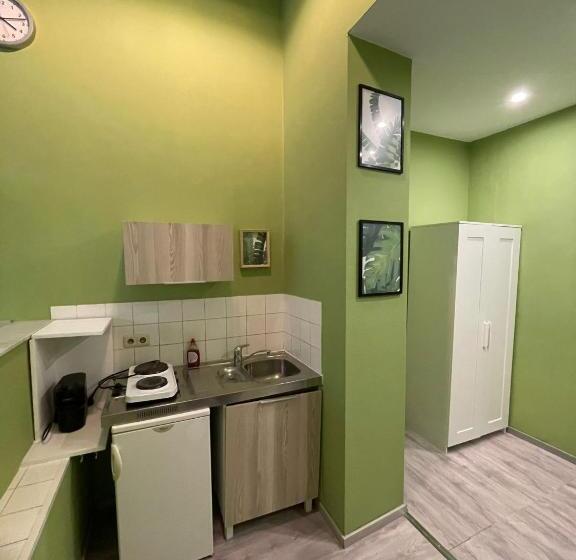 اتاق استاندارد با سرویس بهداشتی مشترک, European District Hostel