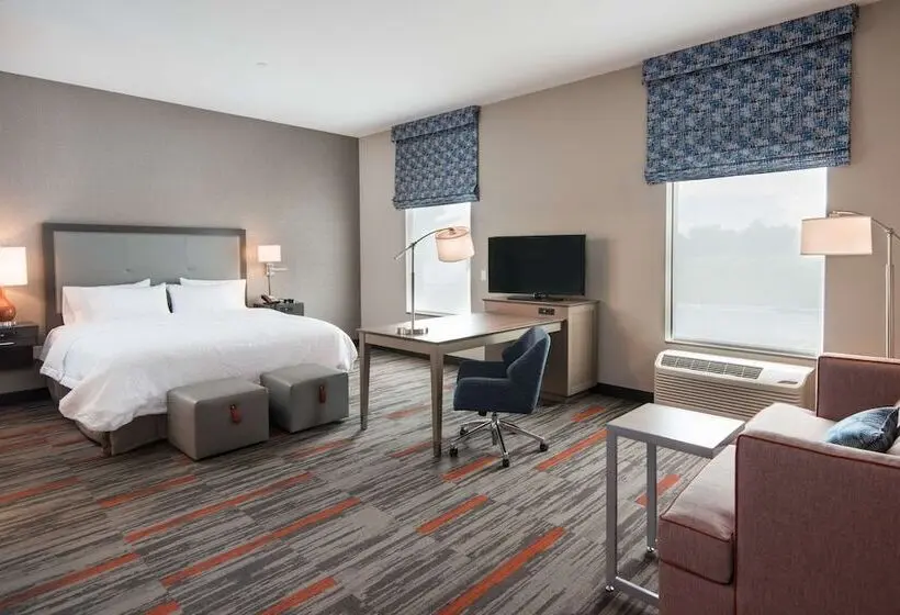 ダブルベッドのスタンダードスタジオ, Hampton Inn & Suites At Wisconsin Dells Lake Delton