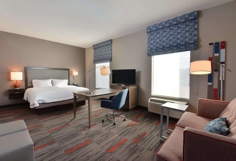ダブルベッドのスタンダードスタジオ, Hampton Inn & Suites At Wisconsin Dells Lake Delton