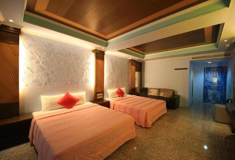 اتاق استاندارد چهار تخته با چشمانداز دریا, Goden Beach B&b