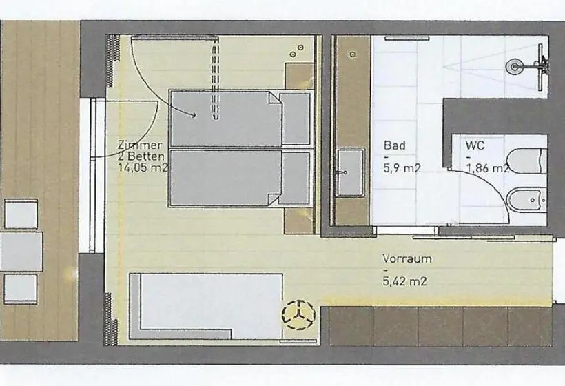Standard-huone Parveke, Olympia