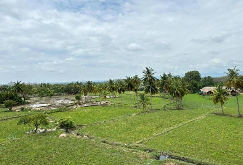 带阳台的豪华间, Cocogreen Hampi