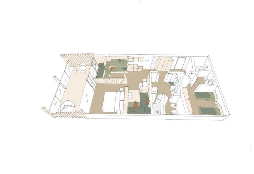 带3个卧室的套间, Aki Family Resort Plose