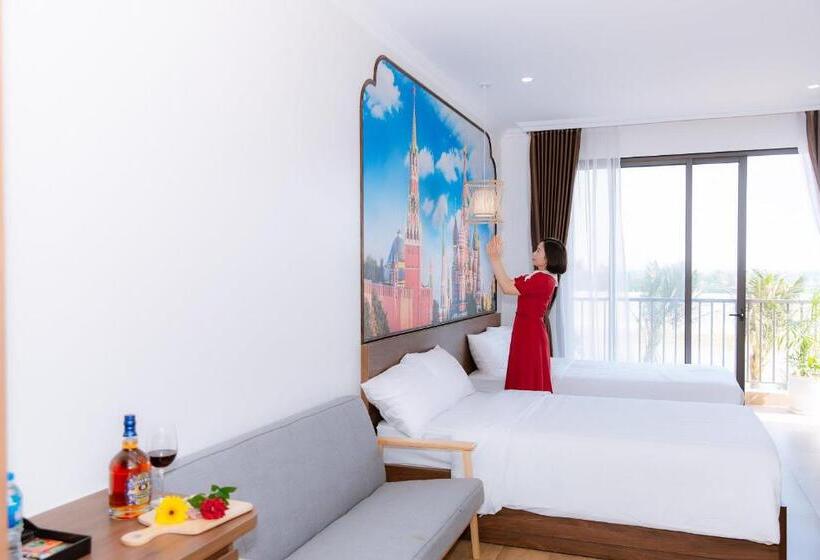 اتاق استاندارد با بالکن, Khách Sạn Aquariusgarden Vân Long Ninh Bình