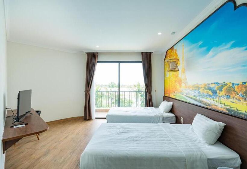 اتاق استاندارد با چشم‌انداز باغ, Khách Sạn Aquariusgarden Vân Long Ninh Bình