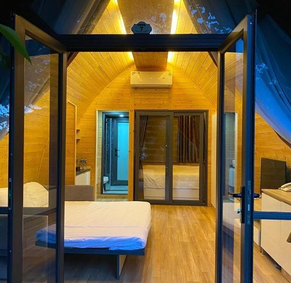 بنگله خانوادگی, Khách Sạn Aquariusgarden Vân Long Ninh Bình