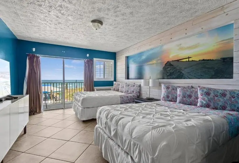 スタンダードスタジオ, Oceanfront Inn, Private Balcony, 2 Full Beds #16