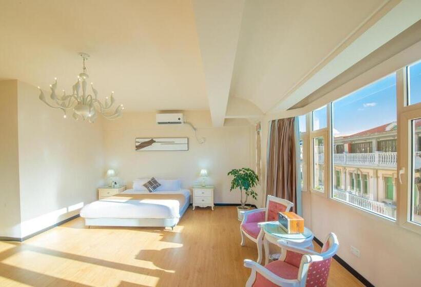 Quarto Deluxe Vista Mar com Sacada, 厦门鼓浪屿湾景酒店