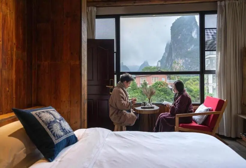 バルコニー付きスタンダードルーム, Yangshuo Shui Mo Ju Guesthouse
