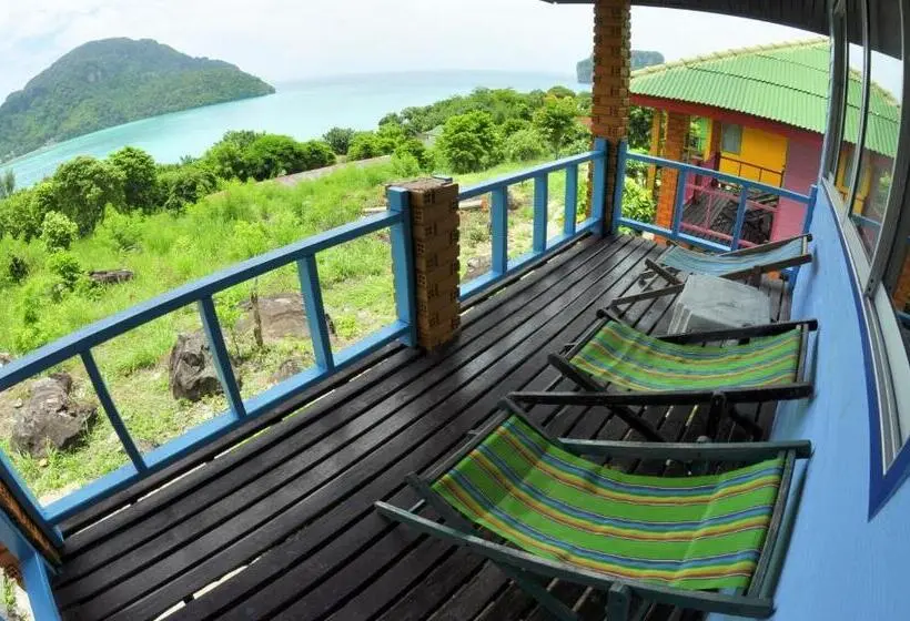Deluxe-huone Merinäkymä Parveke, Phi Phi View Point Resort