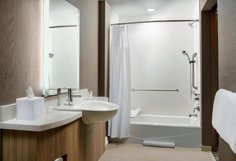 מיטת קינג בסוויטה, Springhill Suites By Marriott Belmont Redwood Shores