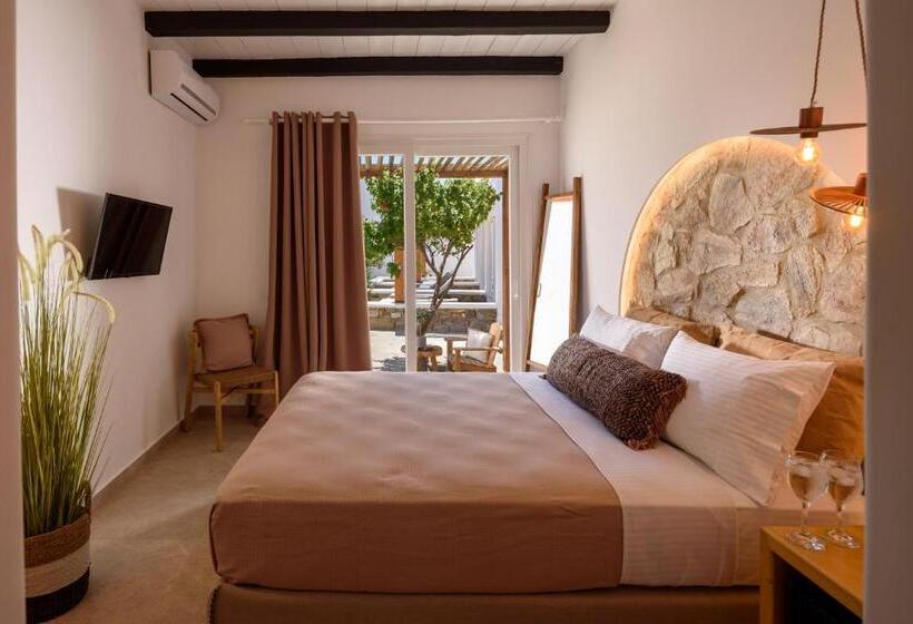 Апартаменты 1 Спальня Вид на Бассейн, Olive Mykonos Villas