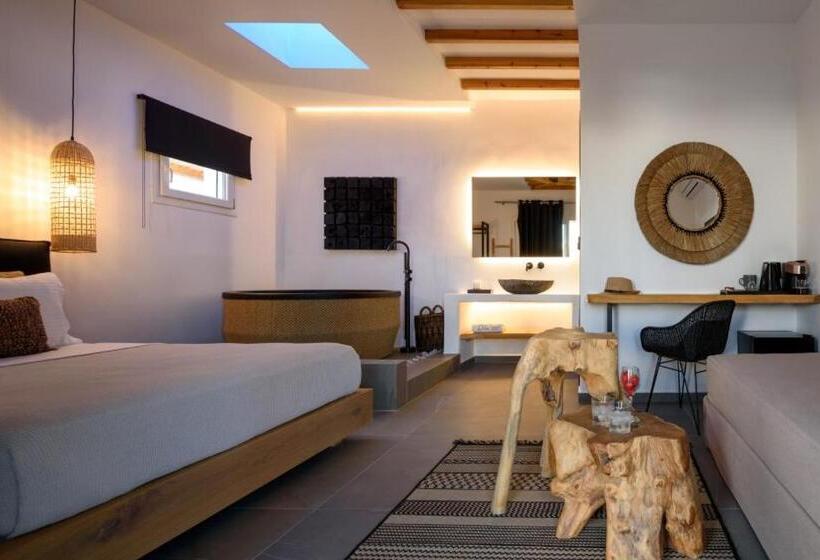 带按摩浴盆的套房, Olive Mykonos Villas