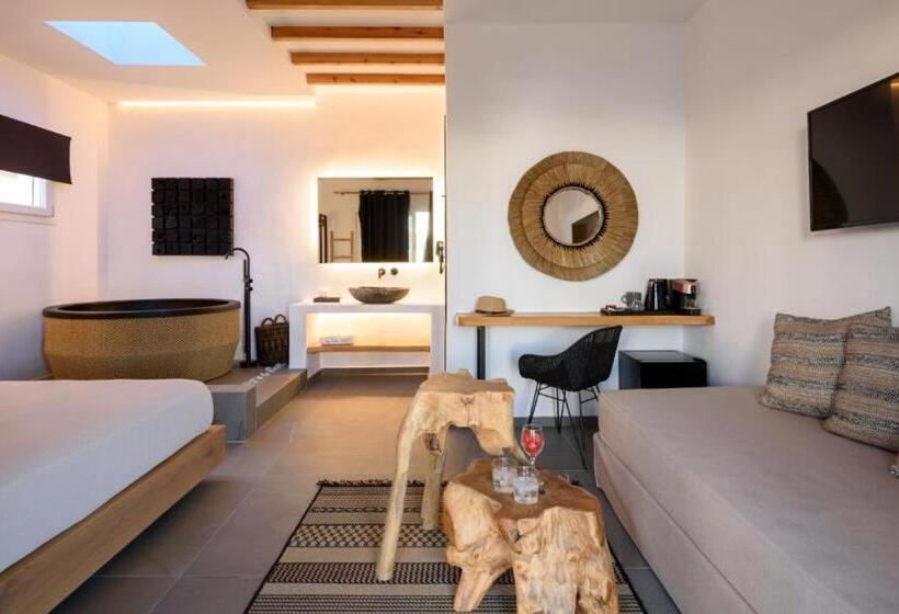 带按摩浴盆的套房, Olive Mykonos Villas