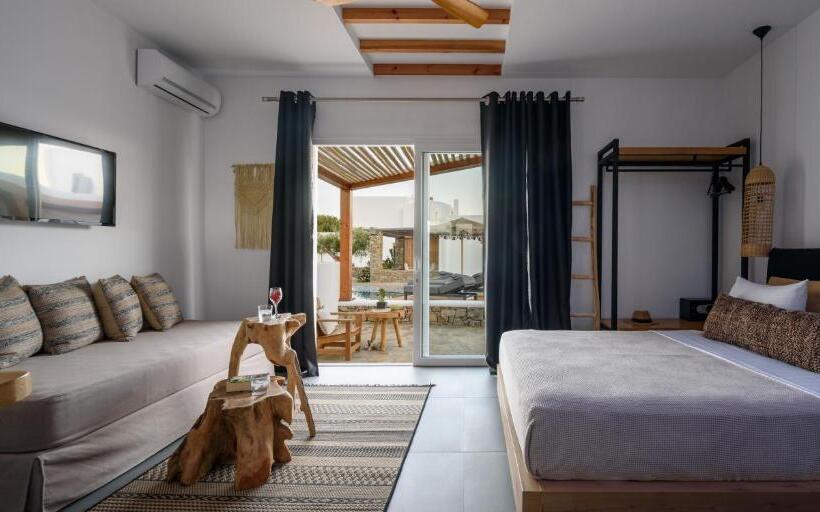 带按摩浴盆的套房, Olive Mykonos Villas