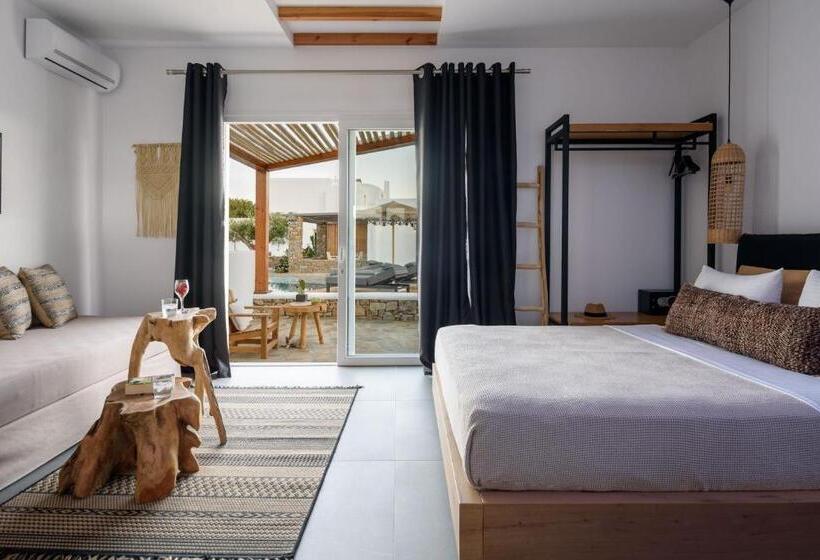 带按摩浴盆的套房, Olive Mykonos Villas
