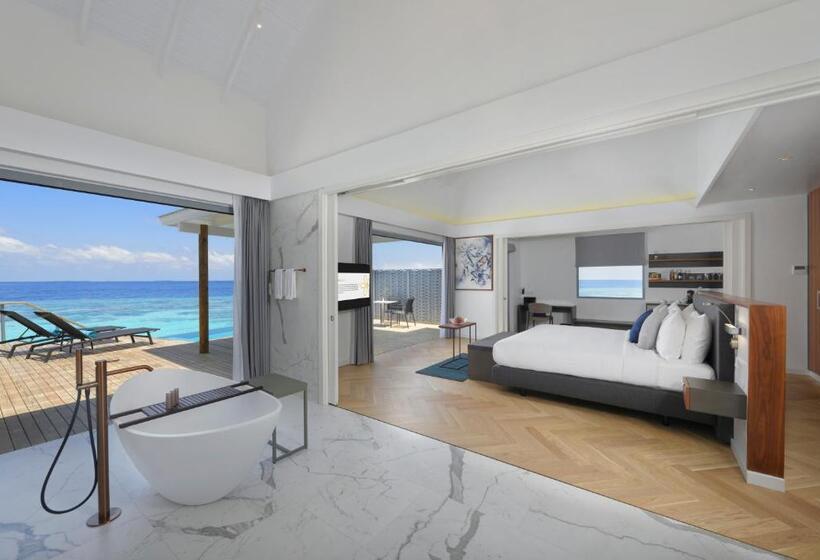 ویلای یک اتاق خوابه با استخر شنا, Outrigger Maldives Maafushivaru Resort