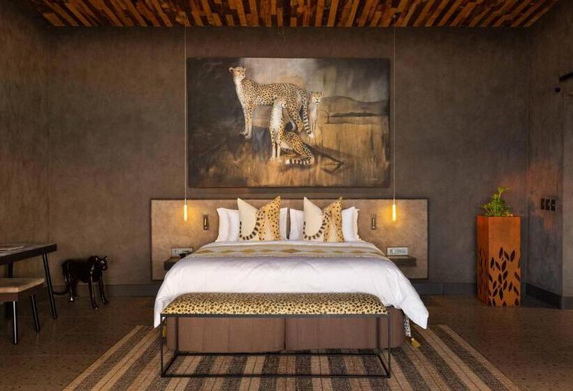 חדר דחוקס עם מיטת קינג, Ximuwu Safari Lodge