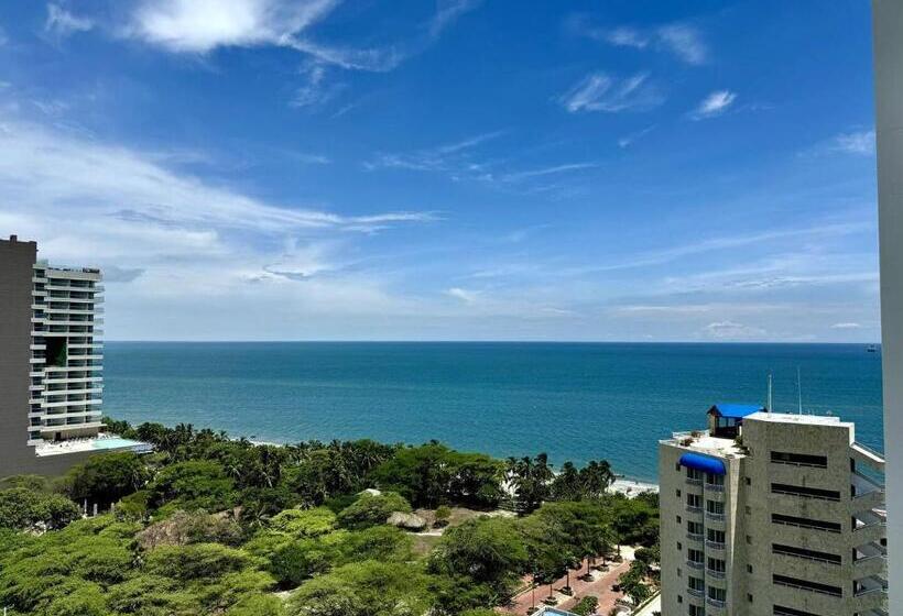 آپارتمان 1 خوابه با چشم‌انداز دریا, Apartamento En Pozos Colorados Santa Marta Hotel Porto Horizonte Suite 1309  Pozos Colorados