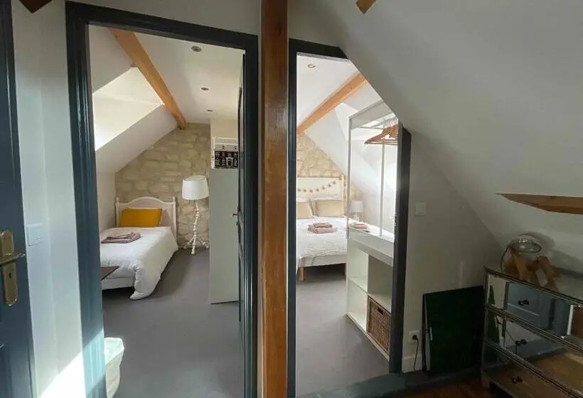 庭の見えるシングルルーム, Chambres D Hôtes à 30 Min De Paris