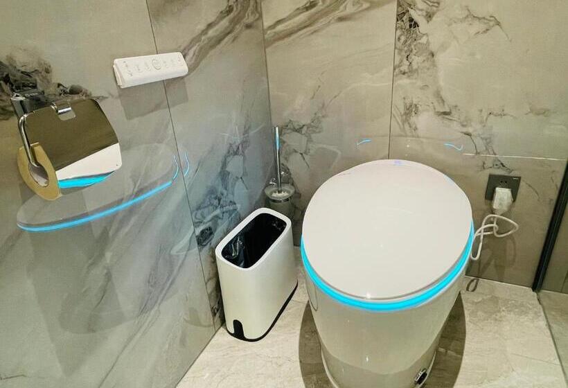 חדר סטנדרט עם מיטת קינג, Jingxu Hotel Mentougou Shang An Subway Station