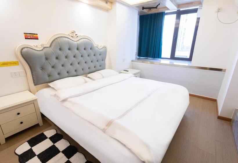 סוויטה דלוקס, Jingxu Hotel Mentougou Shang An Subway Station