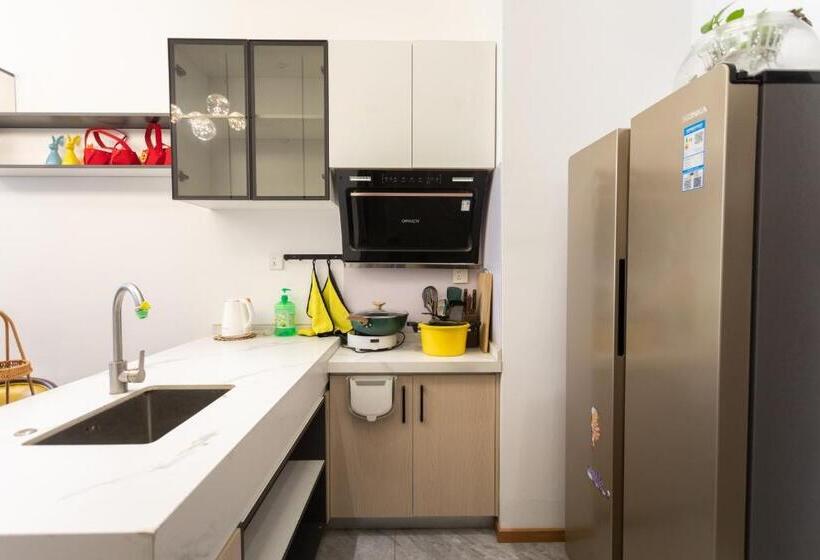 סוויטה דלוקס, Jingxu Hotel Mentougou Shang An Subway Station