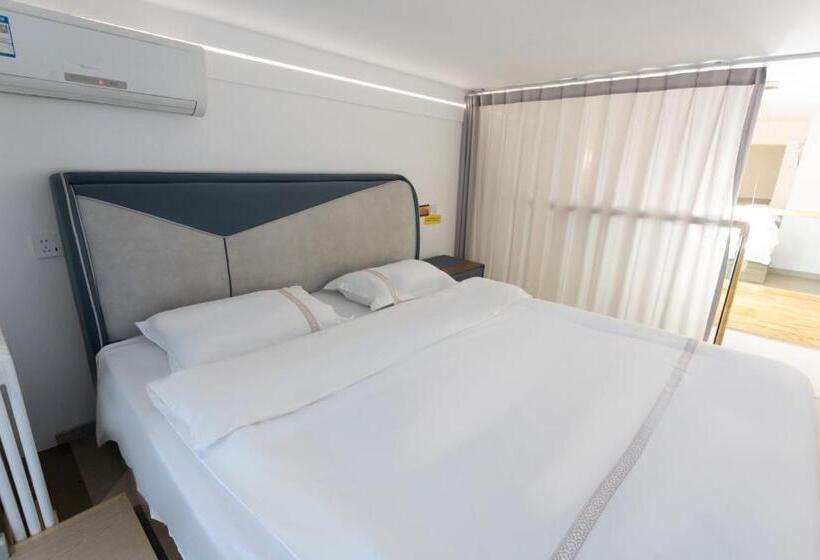 디럭스 룸 킹사이즈 침대, Jingxu Hotel Mentougou Shang An Subway Station