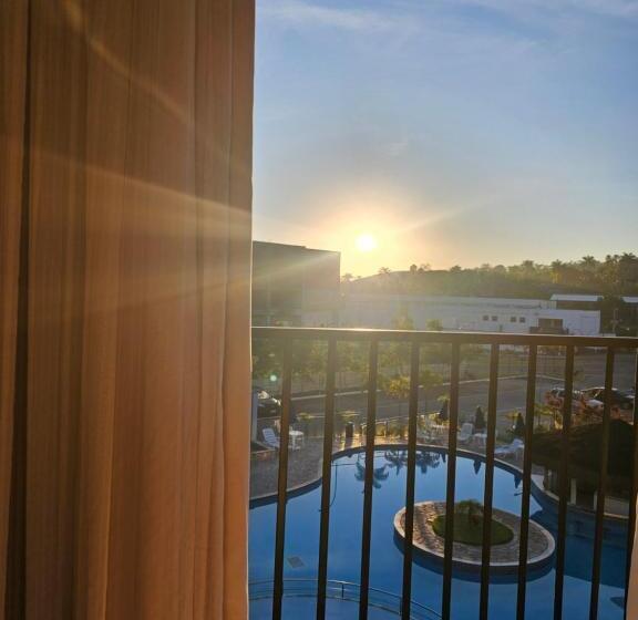 Апартаменты 1 Спальня Вид на Бассейн, Flat Quartier Aldeia Das águas Park Resort