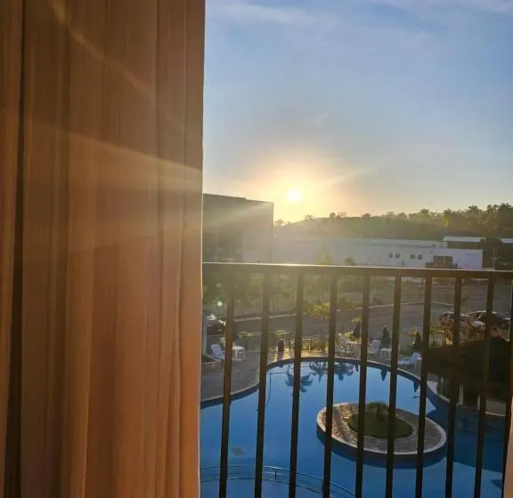 プールの見える1ベッドルームアパートメント, Flat Quartier Aldeia Das águas Park Resort