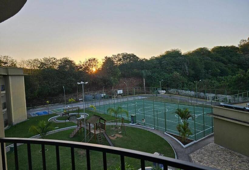 Апартаменты 1 Спальня Вид на Бассейн, Flat Quartier Aldeia Das águas Park Resort