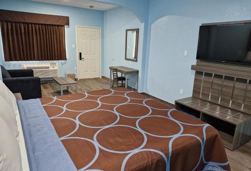 身障者適用キングサイズベッドルーム, Super Stay Inn And Suites   Iah Airport