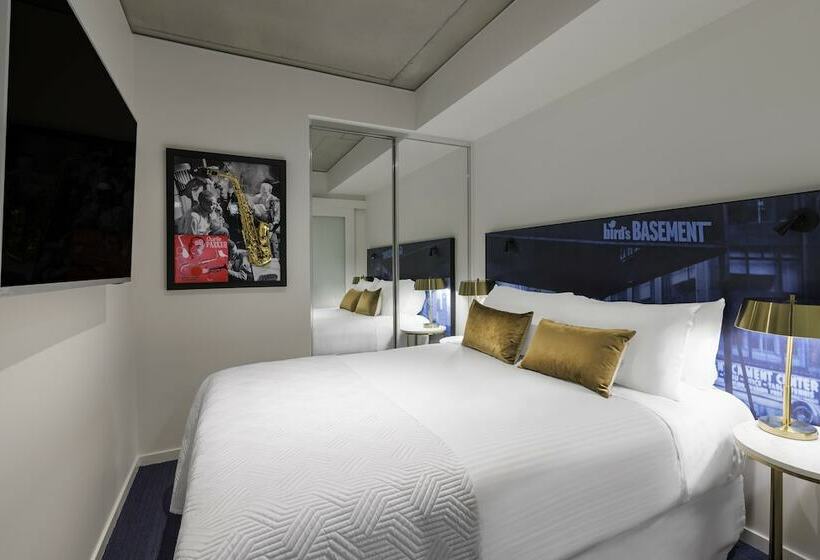 침실 1개 발코니 아파트, The Jazz Corner Hotel Melbourne