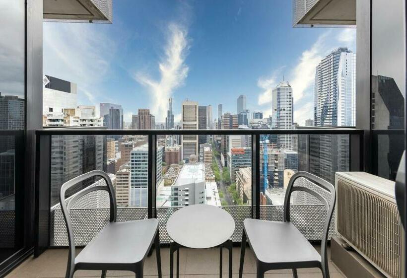 스탠다드 룸 킹사이즈 침대, The Jazz Corner Hotel Melbourne