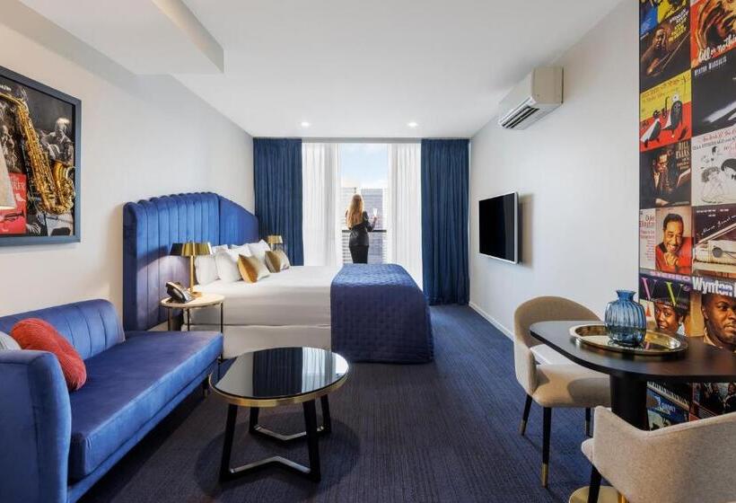 스탠다드 룸 킹사이즈 침대, The Jazz Corner Hotel Melbourne