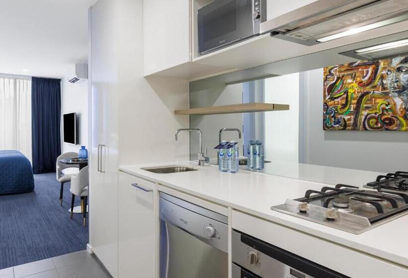 스탠다드 룸 킹사이즈 침대, The Jazz Corner Hotel Melbourne