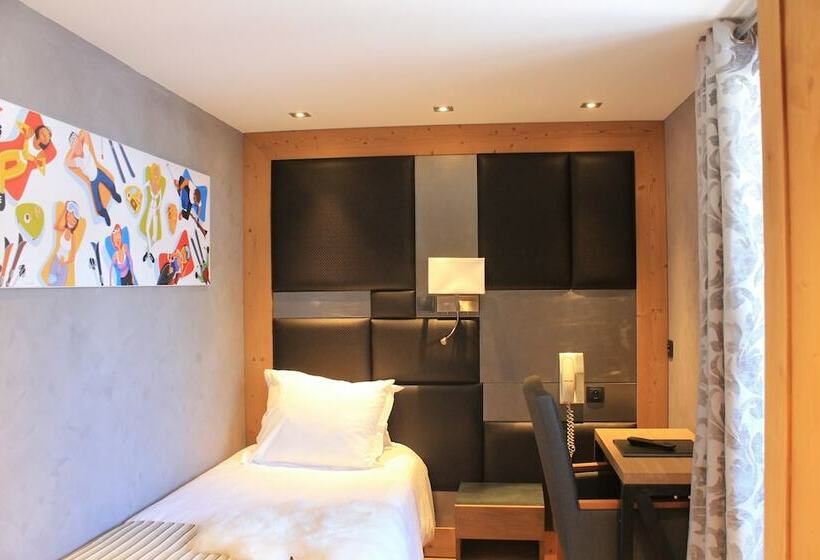 اتاق استاندارد یک نفره, Hôtel Alpina & Spa   Restaurant Oxalis
