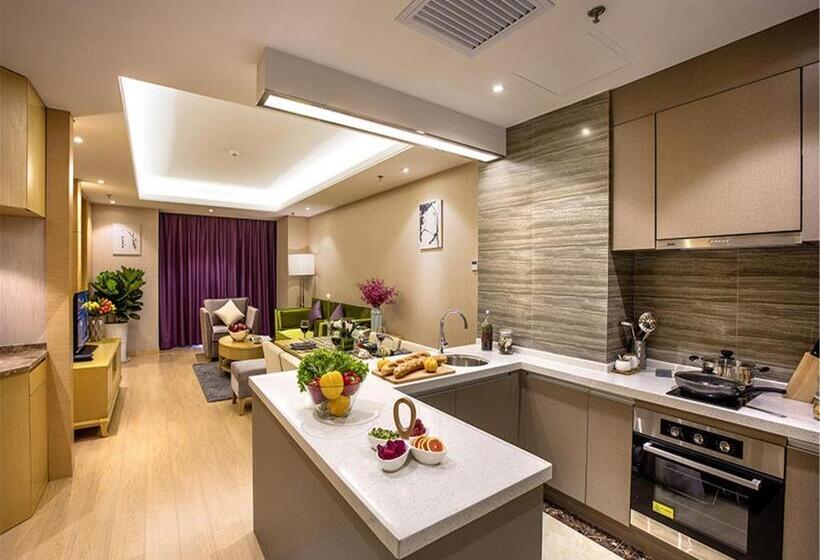 带2个卧室的公寓, Ariva Tianjin Zhongbei Hotel & Serviced Apartment