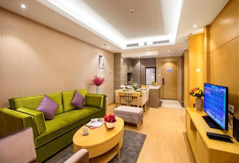 带2个卧室的公寓, Ariva Tianjin Zhongbei Hotel & Serviced Apartment