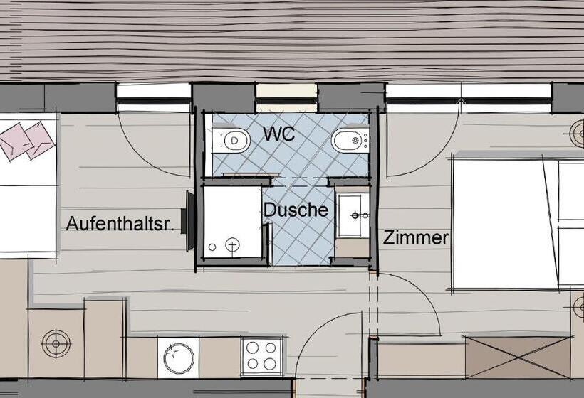 침실 1개 아파트, B&b Boutique Apartment Oberwiesen
