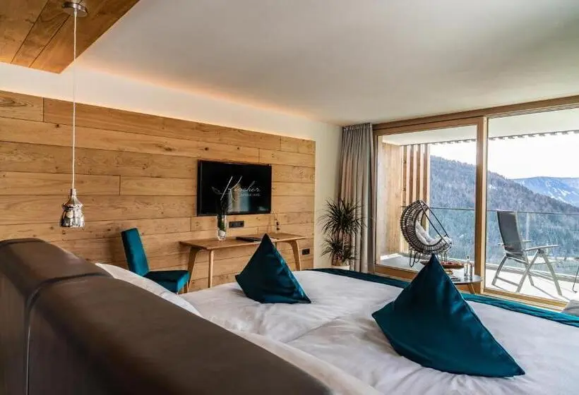 Deluxe-sviitti Vuoristonäkymä, Boutique Hotel Kircher