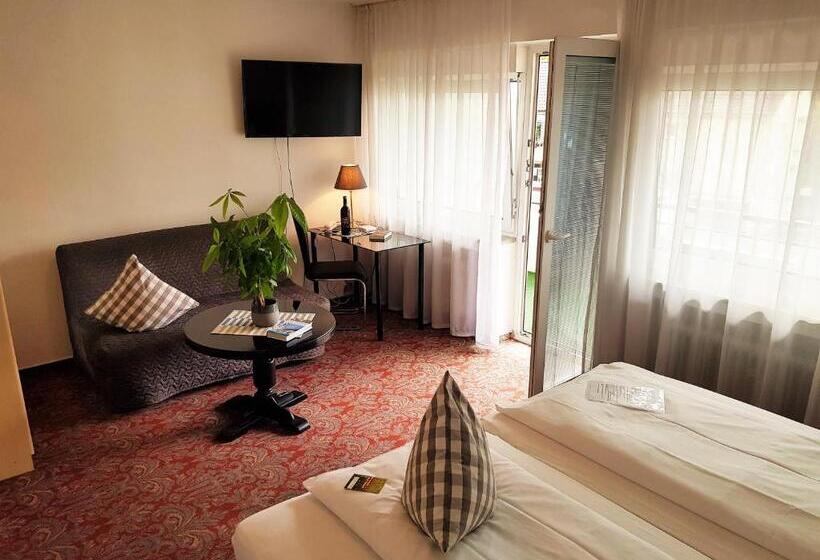 Quarto standart com varanda, Apart Hotel Freiburg