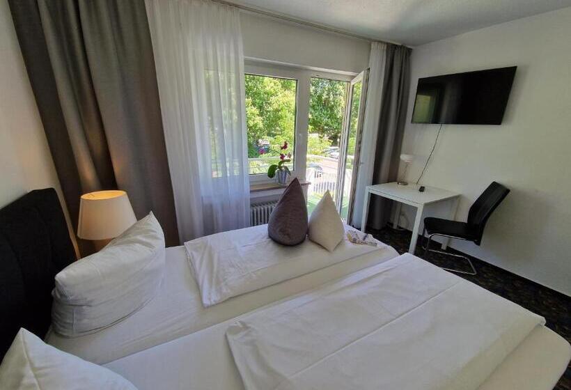 Quarto standart com varanda, Apart Hotel Freiburg