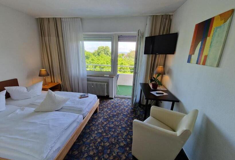 Quarto standart com varanda, Apart Hotel Freiburg