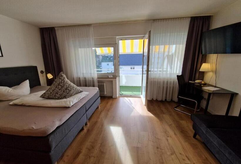 Quarto standart com varanda, Apart Hotel Freiburg
