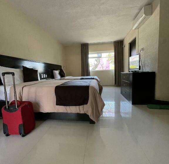 带2个双人床的标准工作室, Quinta Chiapas