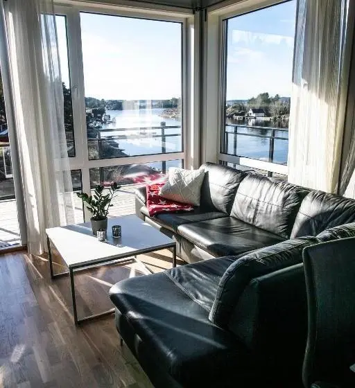 آپارتمان 1 خوابه با تراس, Kristiansand Feriesenter